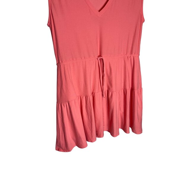 Beyond Yoga Featherweight Out & About Ruffle Mini Tier Dress Tier Peach-sz Mediu - Picture 7 of 11